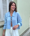 Camisa Julieta celeste