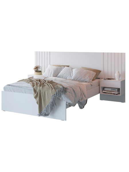 CAMA ZARA - 2 PLAZAS BLANCO