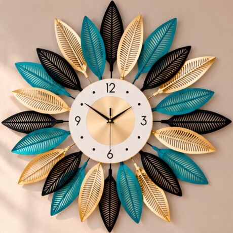 Reloj De Pared Flechas Negras Y Doradas Reloj De Pared Flechas Negras Y Doradas