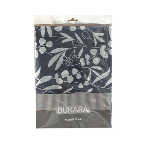 Mantel Rectangular Bukara Peva 140 x 210 cm 1103 HOJAS CELESTE