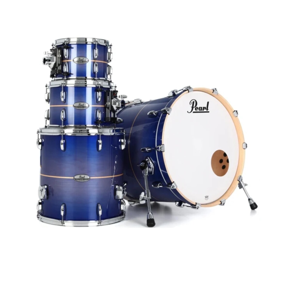 Bateria Pearl Professional Royal Blue Burst Stripe 4c B20 