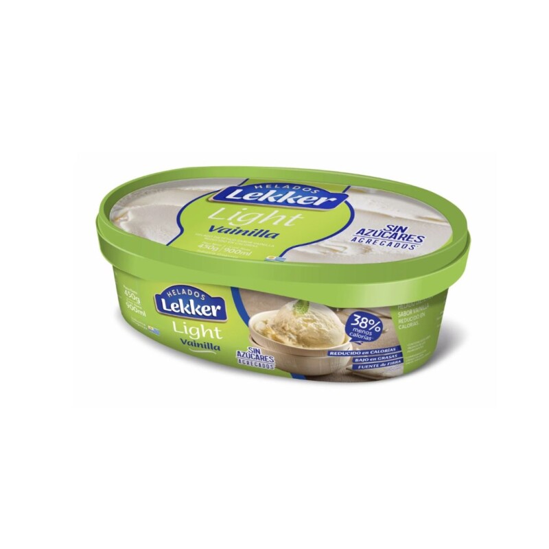 HELADO LIGHT VAINILLA LEKKER 900ML HELADO LIGHT VAINILLA LEKKER 900ML