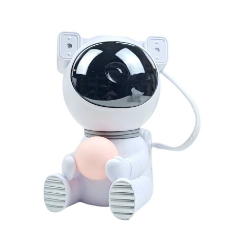 Lampara Led Proyector Astronauta De Estrellas De Galaxia Blanco