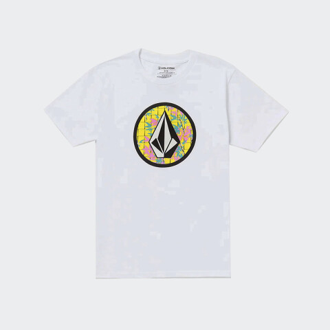 Remera Volcom Circle Stone Blanco