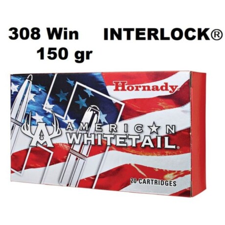 BALA HORNADY CAL 308WIN INTERLOCK 150GRS BALA HORNADY CAL 308WIN INTERLOCK 150GRS