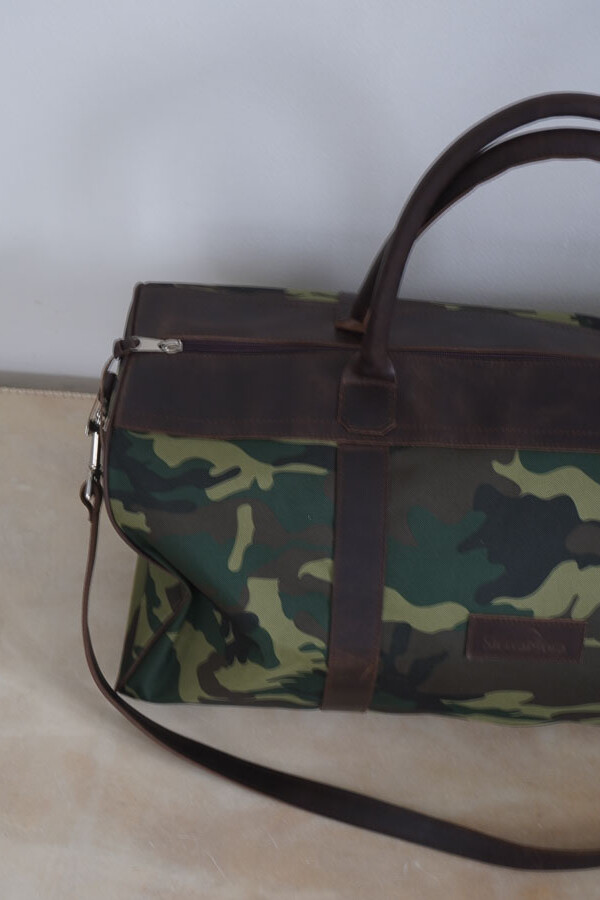 Bolso Sport XL Chocolate / Camuflado
