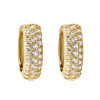 Caravanas aros Leticia de oro amarillo 18k con circonias Caravanas aros Leticia de oro amarillo 18k con circonias