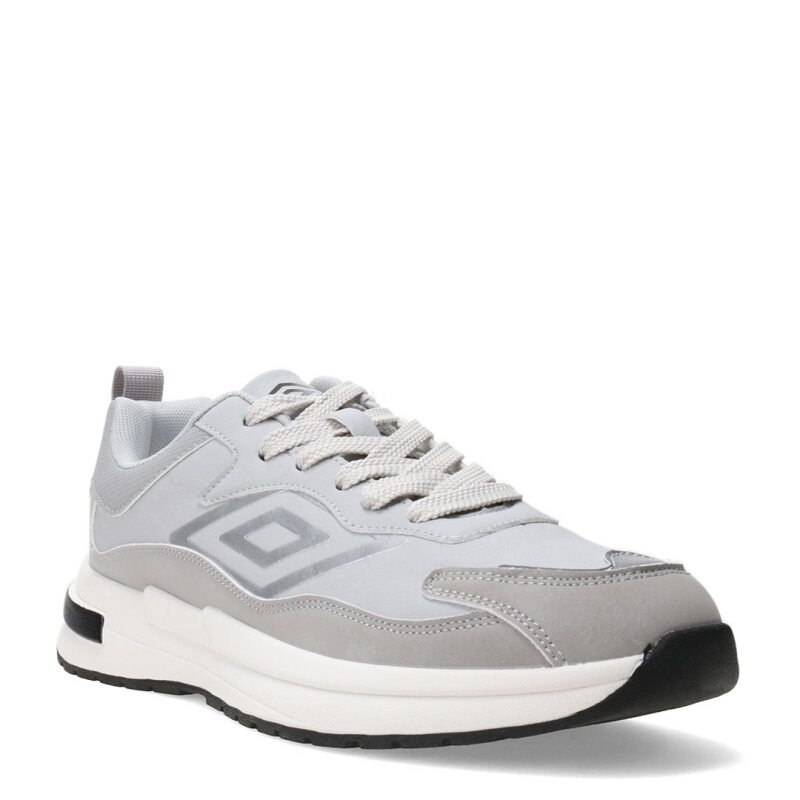 Championes de Hombre Umbro Refine Gris - Blanco