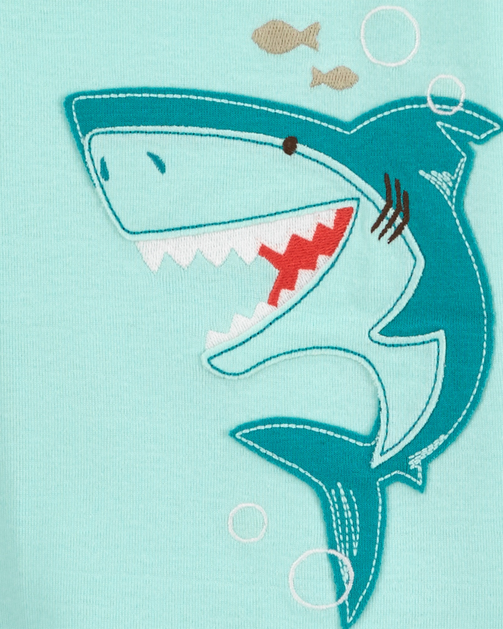 Pijama cuatro piezas de algodón, dos bermudas y dos remeras manga corta diseño tiburones Pijama cuatro piezas de algodón, dos bermudas y dos remeras manga corta diseño tiburones