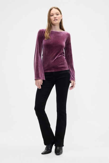 Remera Cuello Bote Mujer Tuscan Red