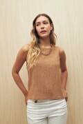 TOP RUONA Beige Oscuro