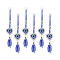 COLGANTES DE OJO TURCO C/VENTOSA X6 UNIDADES Gp033