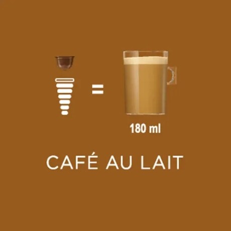 Caja de 10 Cápsulas Dolce Gusto Nescafé Café Au Lait 001