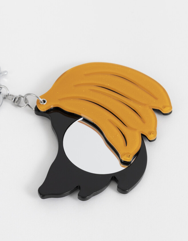 Llavero Metal Llavero Y Charm De Banana - Amarillo Medio