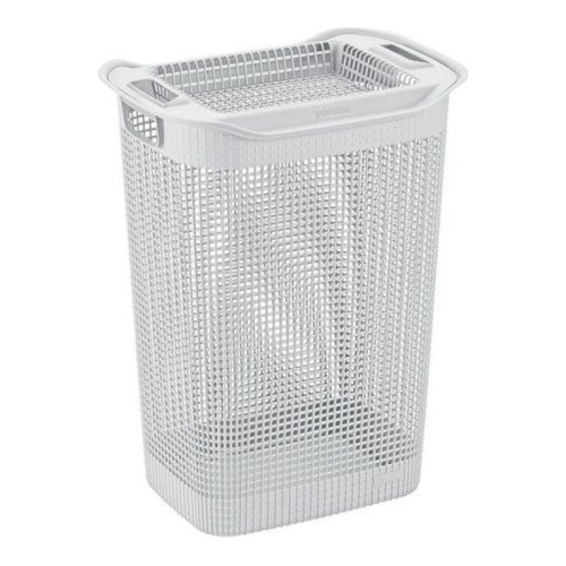 Cesto canasto de ropa Rimax Linum 50 Litros Blanco