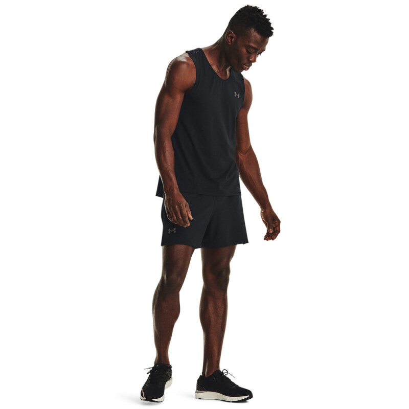 UA LAUNCH PRO 5'' SHORTS-GRY BLK-001