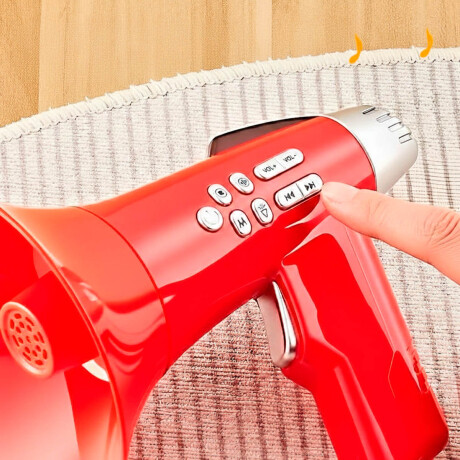 Megafono Altavoz Infantil Cambio De Voz Grabador Rojo