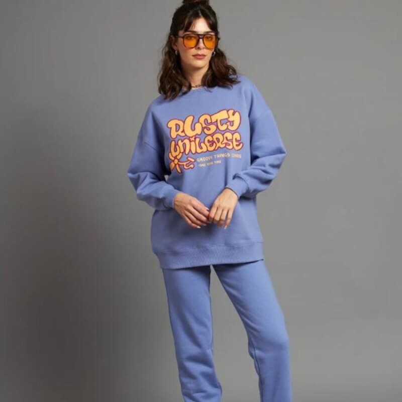 Babucha Dama Alg.C/Felpa Rusty Azul Claro