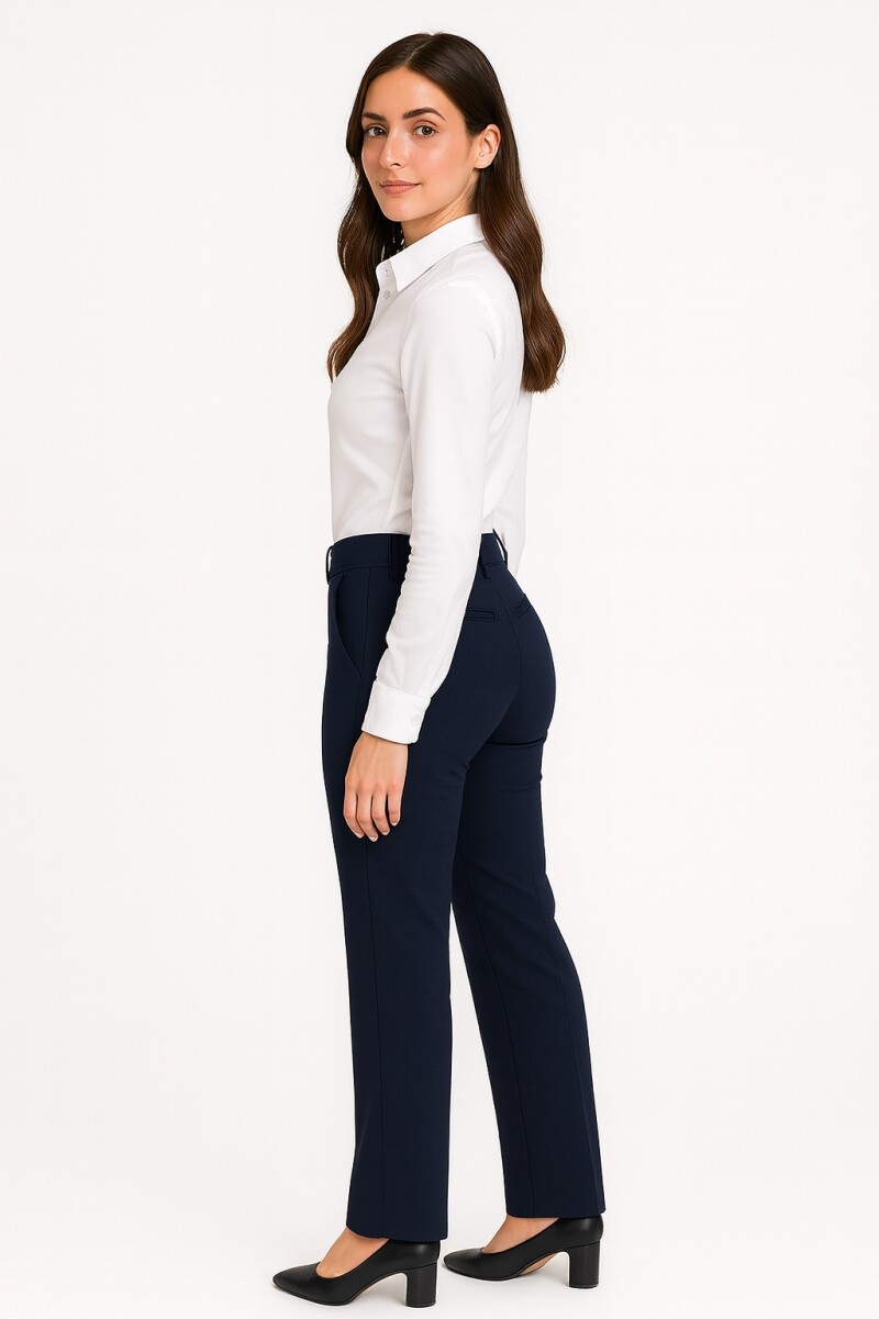 PANTALON VESTIR DAMA UNIFORME - AZUL 