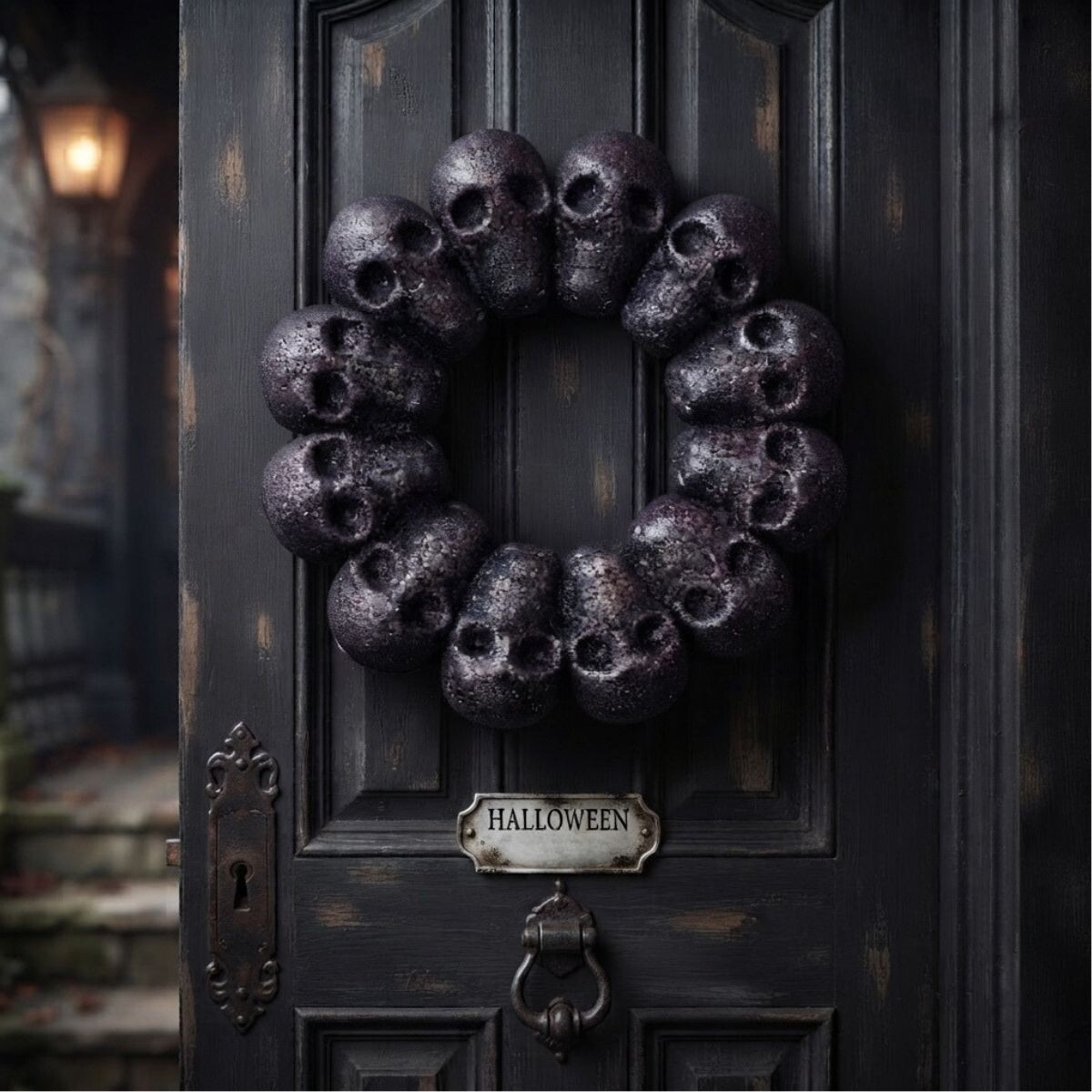 Corona decorativa de Halloween 