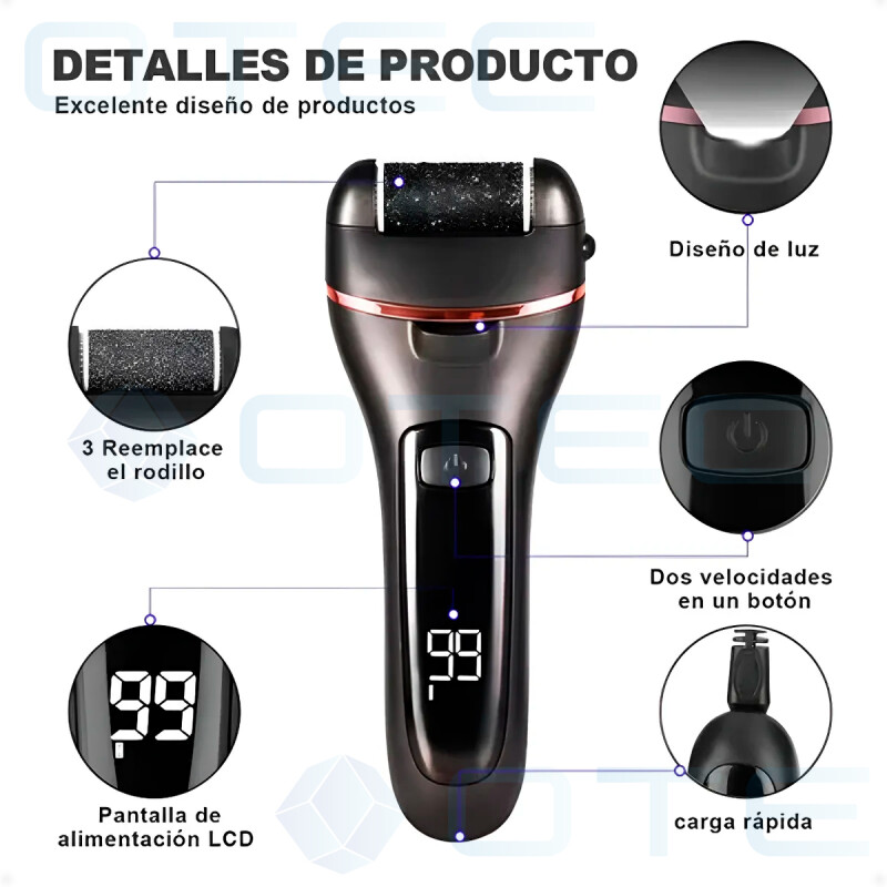 Removedor De Callos Eléctrico Con Accesorios Removedor De Callos Eléctrico Con Accesorios