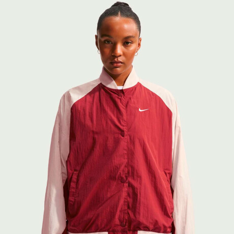 Campera Chaqueta De Mujer Nike Sportswear Rojo