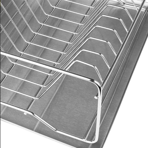 Escurridor de Platos Seca Vajilla Cubiertos 2 Niveles Acero IMBACK Color Plateado Escurridor de Platos Seca Vajilla Cubiertos 2 Niveles Acero IMBACK Color Plateado