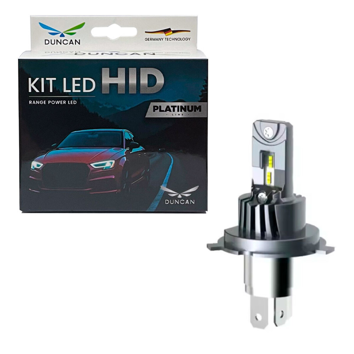 LAMPARA - LED 30W H4 12-24V PLATINUM BLISTER X2 DUNCAN 
