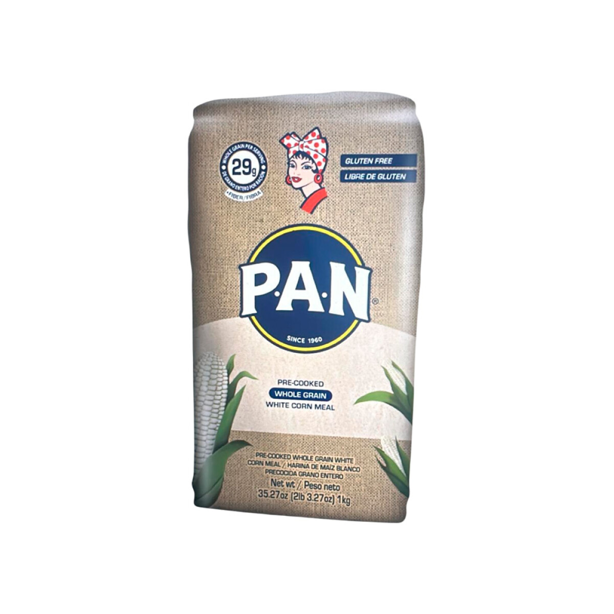 Harina Pan maiz integral Sin Gluten 