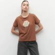 T-SHIRT D.CASSIN DIMIS MARRON