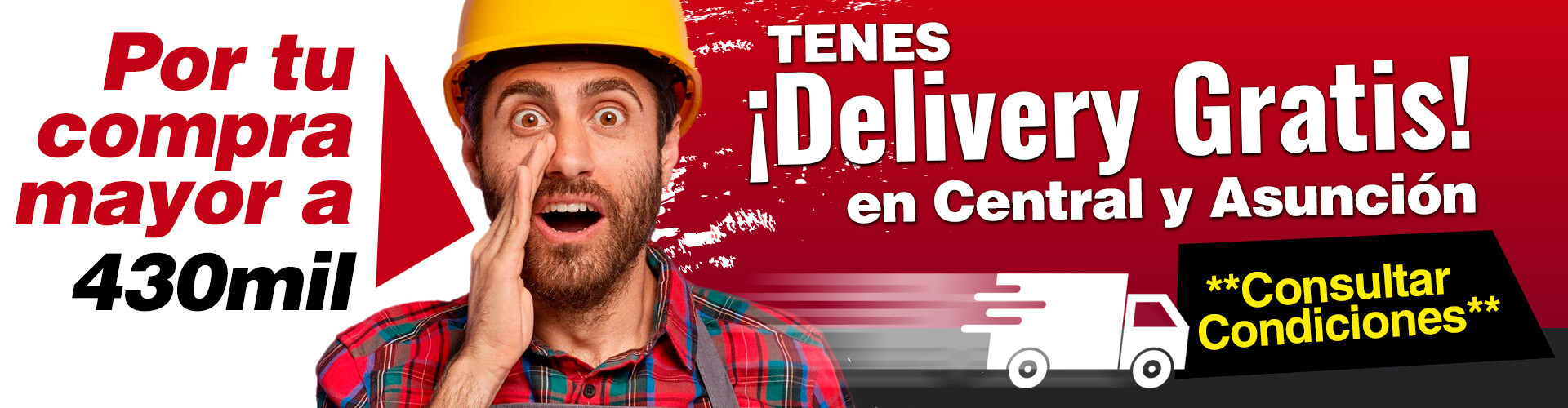 Envío gratis por tu compra mayor a Gs. 430.000