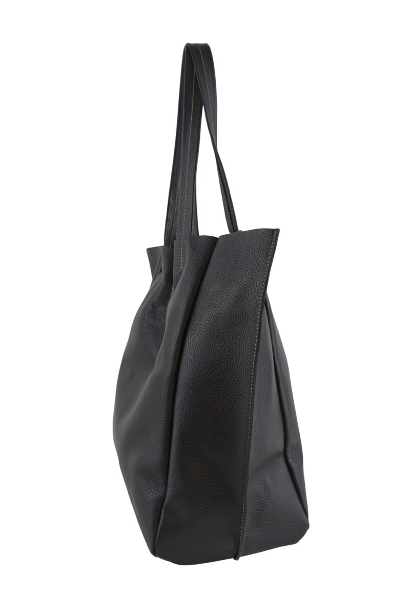 Tote Bag de cuero Negro