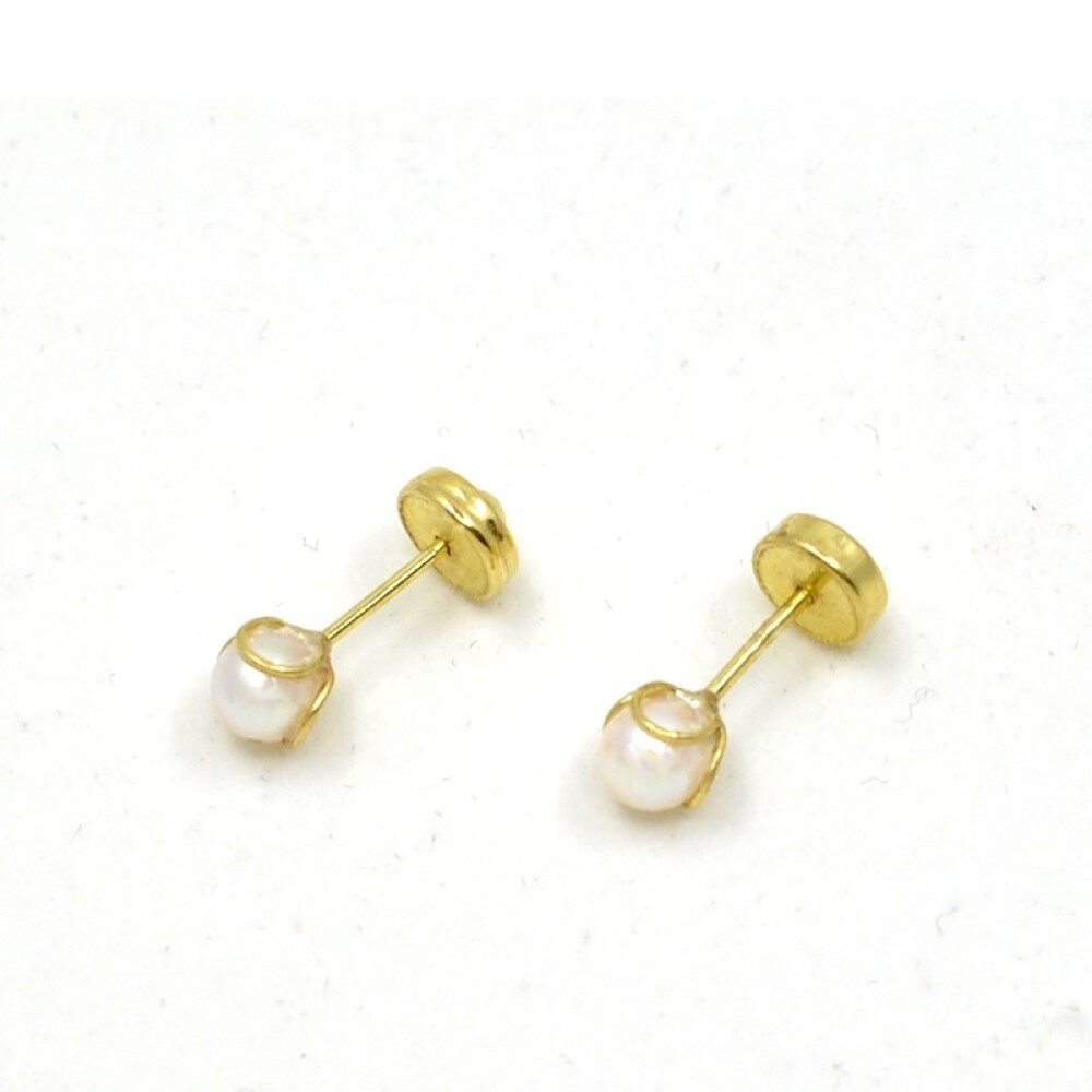 Abridores en Oro 18 K Y Perlas Con Engarce 3 Aritos Abridores en Oro 18 K Y Perlas Con Engarce 3 Aritos