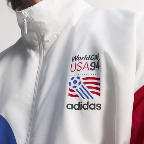Campera Adidas Tejido Técnico Blanco