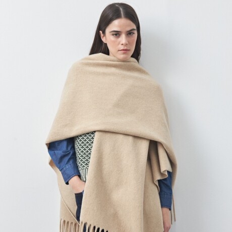 PONCHO FAVA Beige