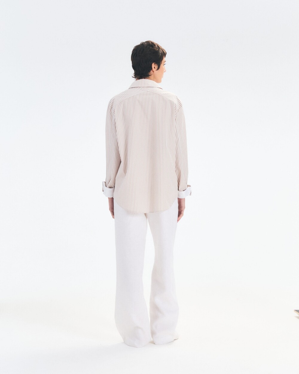 Camisa Strip Camel