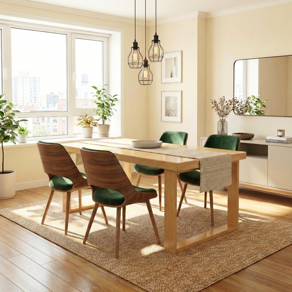 Mesa de comedor Nilo Madera maciza 140 cm Mesa de comedor Nilo Madera maciza 140 cm