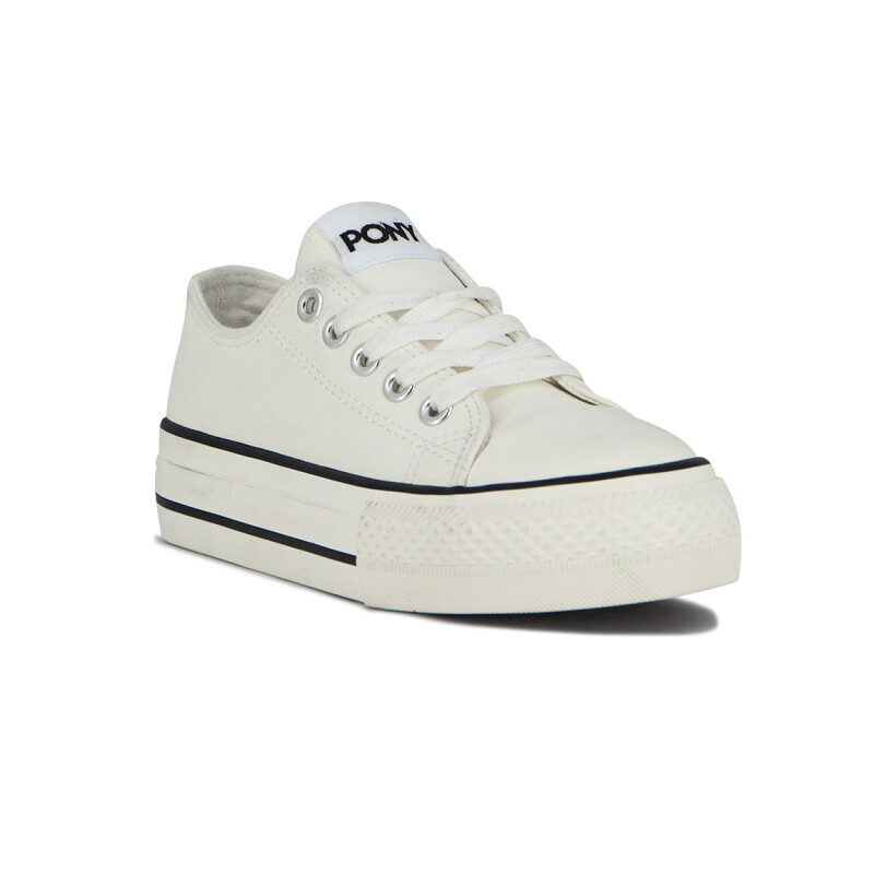 Pony Calzado C/plataforma Fifth Ave Women - White Blanco