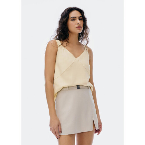 BLUSA SM FEM AMARELO CLARO