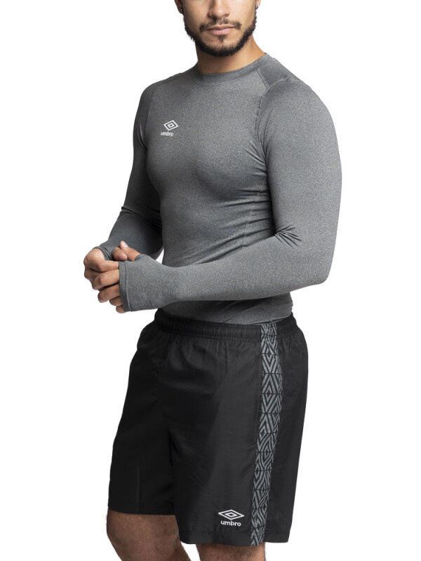 T-Shirt Térmica Manga Larga Umbro Hombre Gris