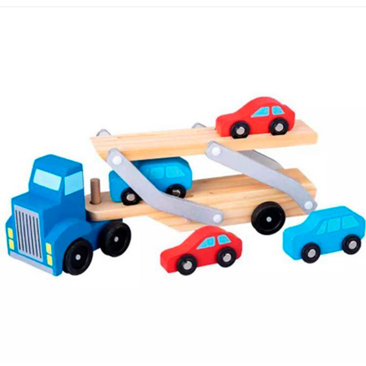 Camión Transportador de Autos en Madera 