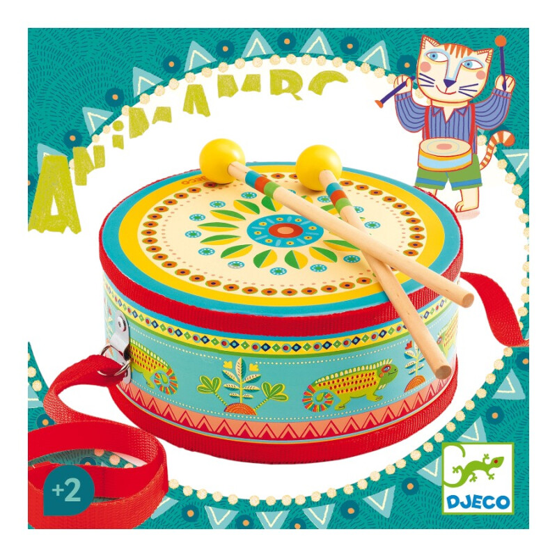 Tambor Infantil de Madera Animambo Djeco Tambor Infantil de Madera Animambo Djeco