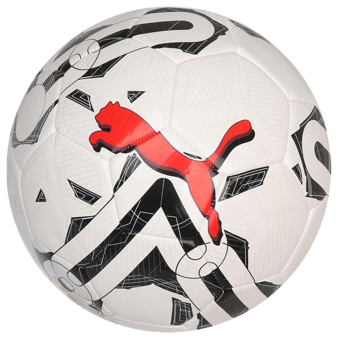 Pelota Puma Orbita 6 - Blanco - Negro - Rojo 