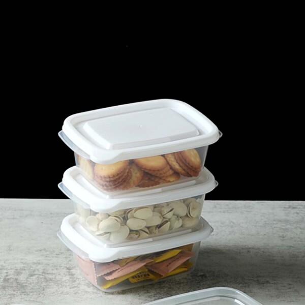 Contenedor 400ml 3pcs blanco