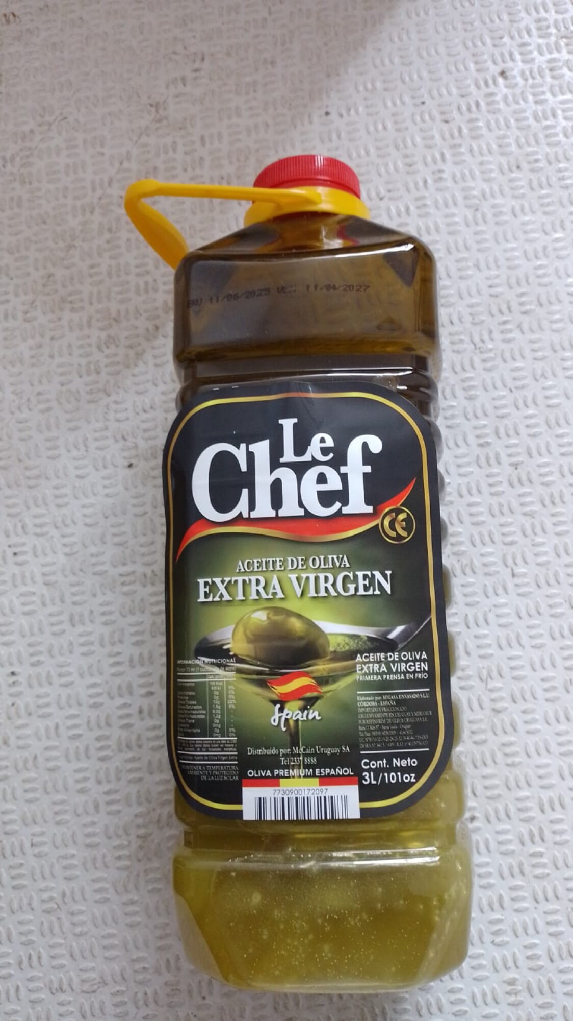 ACEITE OLIVA EXTRA VIRGEN 3L LE CHEF Hola Congelados