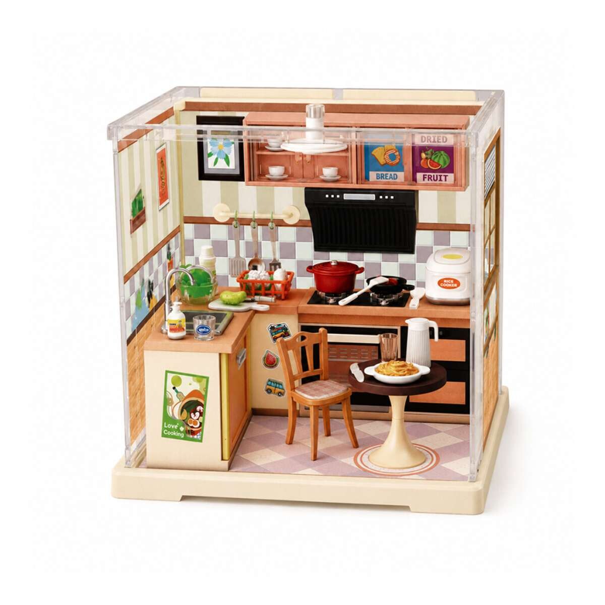 Casita en miniatura para armar - Naranja 