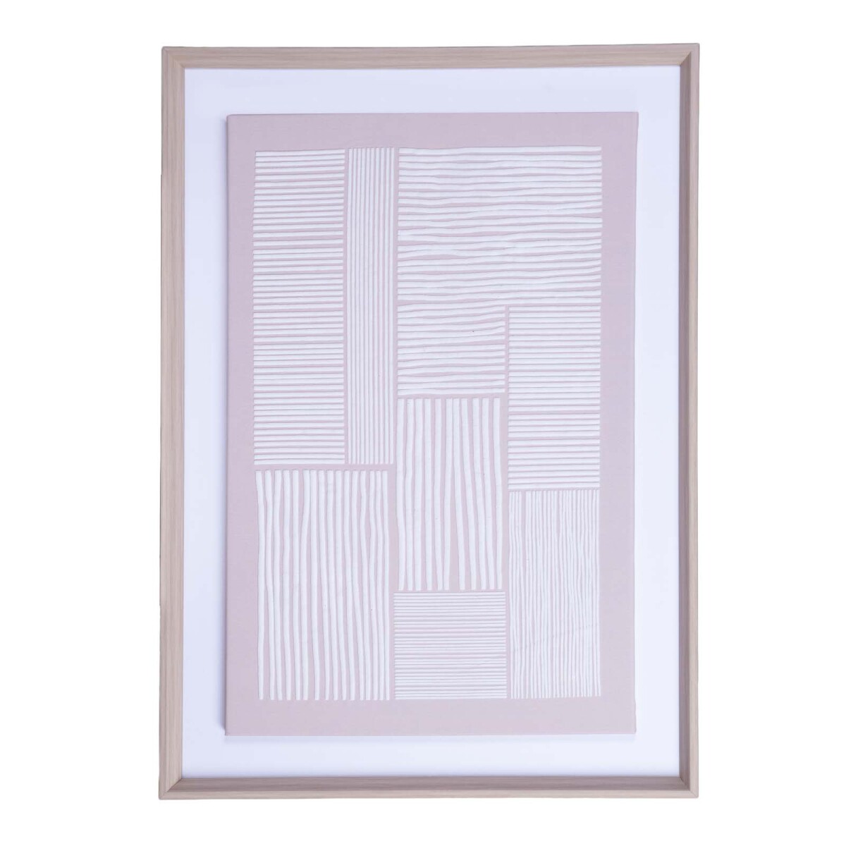 CUADRO 50X70CM - PAPEL NATURAL-BEIGE STRIPES II 