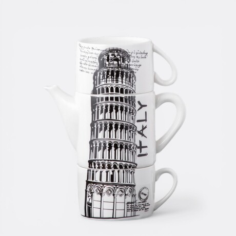 Juego De Té Ciudades Del Mundo Italia