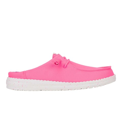 Wendy Slip Stretch Canvas - Mujer Neon Pink