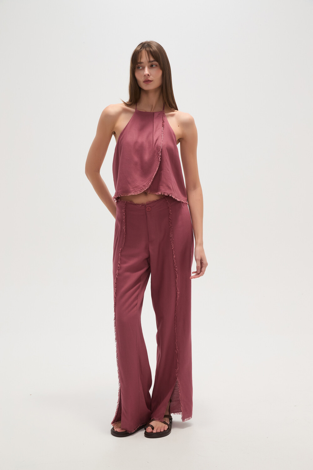 Pantalon Bemire Bordeaux Claro